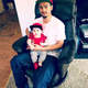 Ronald Williams and his now 5-month-old son this year. (Courtesy the Poole family)